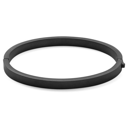 Arie Matte Black Bangle Bracelet for Men - Cuff bracelets