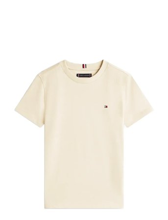 Tommy Hilfiger Essential Cotton Reg Fit Tee Ss - Beige - 140