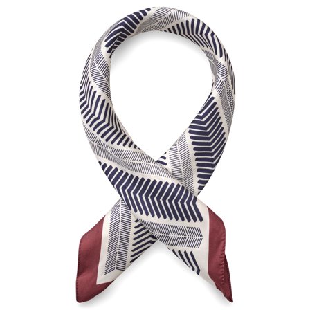 Virtuo | Red and Blue Line Silk Neckerchief for Men - Neckerchiefs