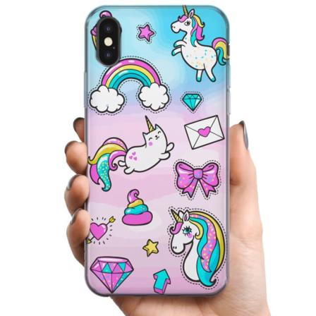 Apple iPhone XS TPU Mobilcover Unicorn