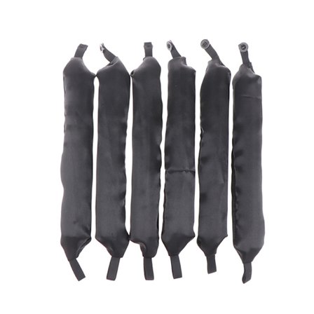 6st mjuk satin kuddrullar Hårstyling Hårrullare