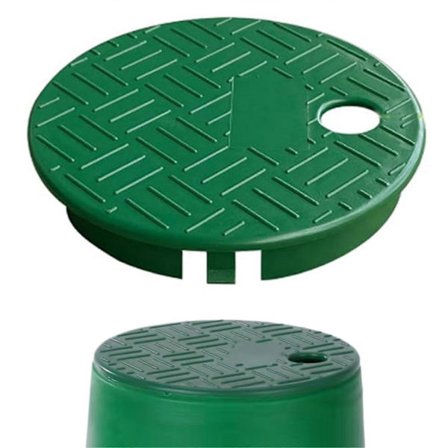 Sprinklerventildæksel, 6 tommer fortykket beskyttende Re-ventil, kassedæksel, erstatning for minimalistisk grønt sprinklerventildæksel til udendørs 