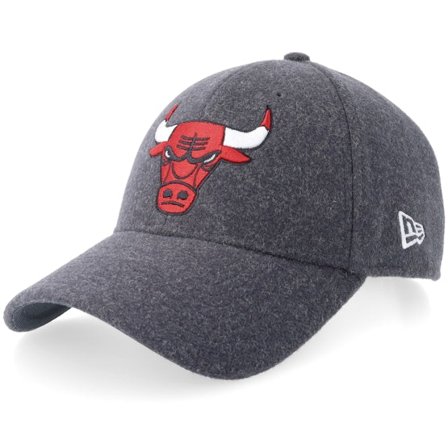 New Era - Gris adjustable Gorra - Chicago Bulls Melton Wool 9FORTY Heather Grey Adjustable @ Hatstore