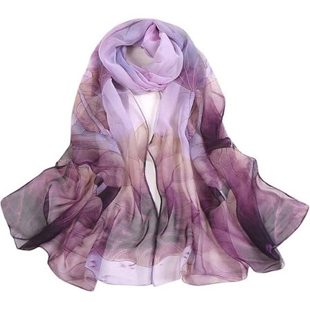 160 * 50cm Silketørklæde til kvinder, elegant retro fint silketørklæde til kvinder