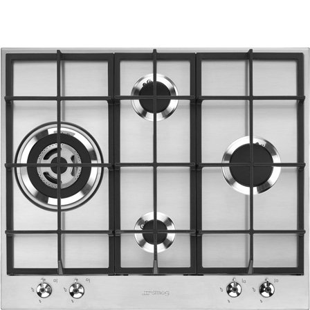 Smeg - Platetopp PX364LSA Rustfri