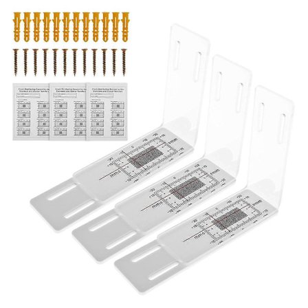 3 stk. sprekkmonitor, sprekkovervåkingsprotokoll, betongsprekkmonitor