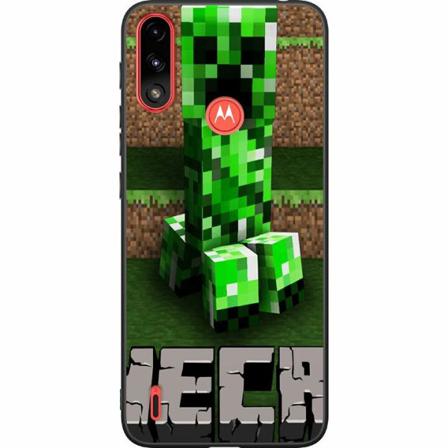 Motorola Moto E7i Power Svart Skal Minecraft