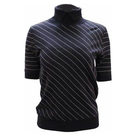 Giorgio Armani, Turtleneck Top Niebieski, Kobieta, Rozmiar: S