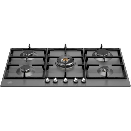 Bertazzoni P905CHER Heritage Gaskomfur 90 cm, Sort | KitchenOne