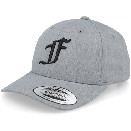 Kinder Kiddo Cap - Grau adjustable Cap - Kinder F Letter 3d Heather Grey Adjustable @ Hatstore