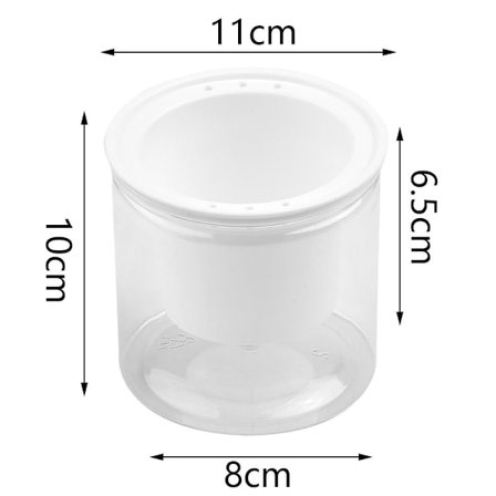 Transparent Selvvandende Potte til Indendørs/Udendørsplanter Blomster Plast Passer til billedet