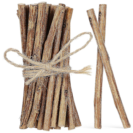 50 kpl Puutikkuja askarteluun Luonnollinen tyyli Oksat Askartelutikut Maalaismainen kodin sisustus