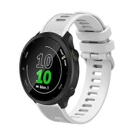 För Garmin Forerunner 245 Music 20mm Silikon Twill Klockarmband (FMY)