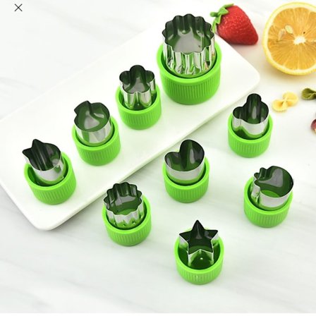 9 stk. grøntsagsform cookieform bageværktøj