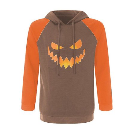 Pumpkin Halloween Costume Hoodie Pullover Hoodie