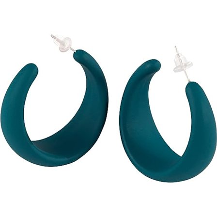 Øreringe Hoop Akryl C Form Åben Hoop Klassisk Mode Friske Hoop Øreringe Pos