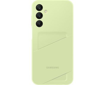 Samsung A25 5G Card Slot Case, Lime - Slitstarkt mobilskal med kortfack till Galaxy A25 5G
