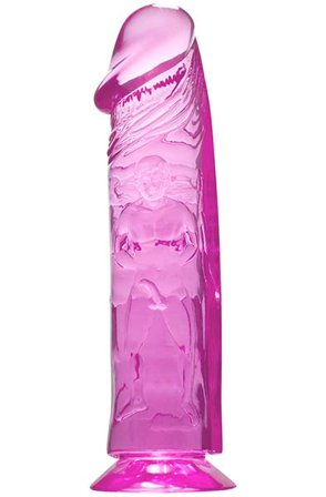 Crystal Pleasures Dildo Pink 20 cm - Woome.pl