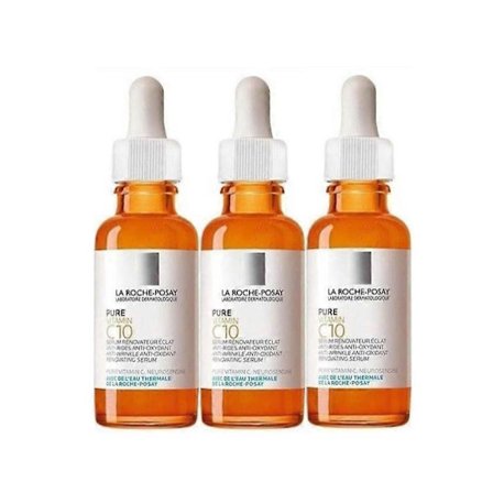 1-5x La-Roche Posay PURE VITAMIN SERUM, Anti-rynke Koncentrat Genskaber Glød, Anti-Oxidant 30ml