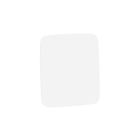 Glasschreibtafel STELLA gerundet, 500 x 500 mm, weiß