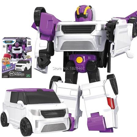 Mini Tobot Transformationsrobotleksaker Korea Cartoon Brothers Anime Tobot Deformationsbil Flygplanleksaker för barn Present Z With Color Box W