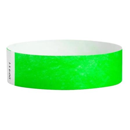 500 stk. farvede vandtætte papir armbånd til arrangementer (grøn) Green