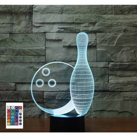 3D Keilaus Kaukosäädin 16 Värillinen Yövalo Illuusio Akryyli LED Pöytä Yöpöydän Lamppu Lasten Makuuhuoneen Työpöydän Koriste Syntymäpäivälahjat Leikki