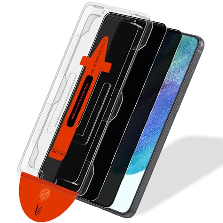 2-Pack Samsung S21 FE Privacy Skärmskydd - Härdat Glas | [Automatisk Installation] - Bubbelfritt