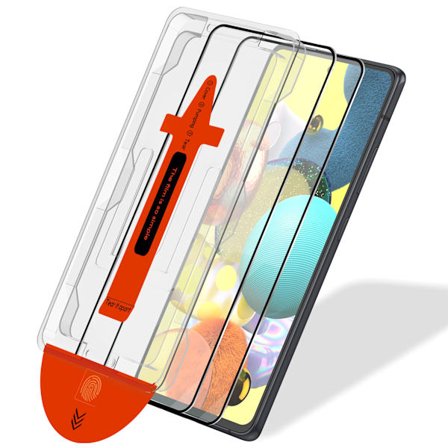 2-Pakkaus Yhteensopiva Samsung A51 Näytönsuojan kanssa - Karkaistu Lasi | [Automaattinen Asennus] - Kuplaton