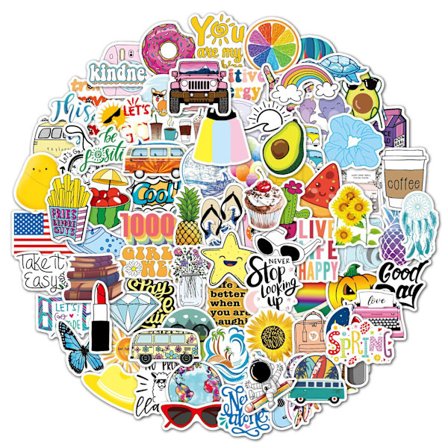 Klistremerker 100 stykker, Estetiske Graffiti-klistremerker for Laptop Datamaskin