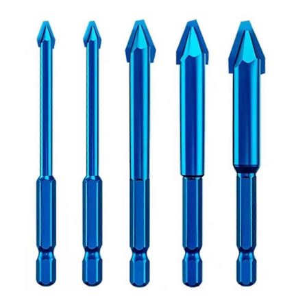 6-12mm Special Crooked Tip Excentrisk Bor Bitsæt Borer Beton Murværk Metal Glas, 50% Tilbud