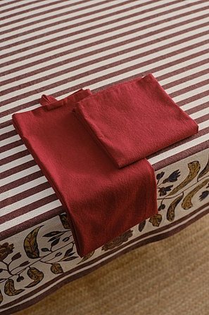 Jotex - Küchentuch Leinen-mix Im 2er-pack weinrot - LINUS - Kaufe Geschirrtücher bei Jotex