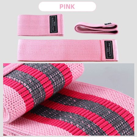 1st Unisex Fitness Elastiskt Band för Sport Ben Lår Glutes Butt Squat 3 Nivåer Resistance Gym Band för bred träning