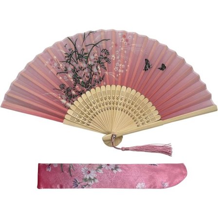 Folde Vifter, Bambus Vifter med Kvaster til Fødselsdagsgaver, Dans, Cosplay, Bryllupsfest, Dekoration