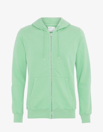 Classic Organic Zip Hood - Faded Mint - 2XL