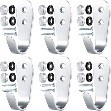 Skrueskroge, Væghængere, Rustfrit Stål Frakkekroge, Hængepuder, Skrue Frakkehængere