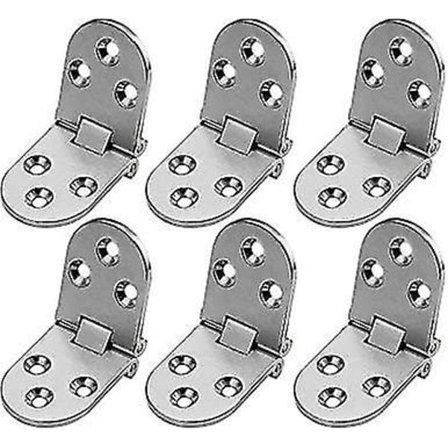 6-pack Rostfritt Stål Vikbart Bord Dörrgångjärn