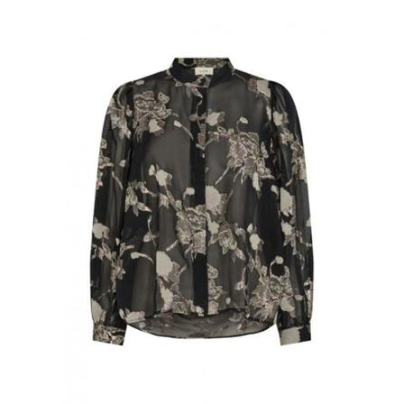 Levete Room Bluse, Lr-Viva 2 Black Sort, Dame Skjorter