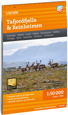 Calazo Turkart Tafjordfjella & Reinheimen 1:50 000