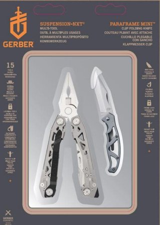 Gerber Suspension Nxt & Mini Paraframe Multiverktøy inkl. lommekniv, Håndverktøy