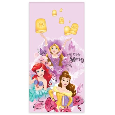Disney Princess Min Berättelse badhandduk, strandhandduk 60x120 cm