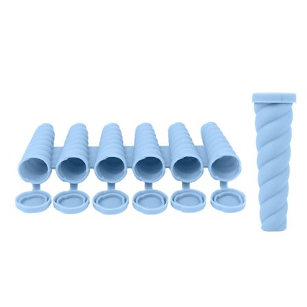 Silikoniset jäätelömuotit käsintehtyihin mehujäihin, helppo irrottaa, 6-onteloinen ja yksittäiset muotit mehujään valmistukseen