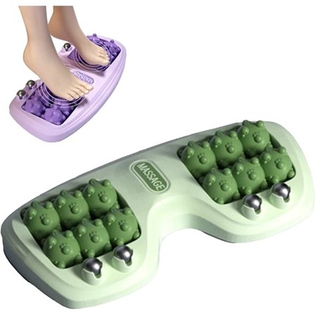 Dubbel fotmassagerulle, massagerulle, lindring av plantar fasciit, häl, fotvalv, muskelvärk
