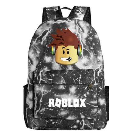 Ny Roblox Rygsæk Børn Skoletaske Student Bogtaske Rejsetaske Gave Black lightning none
