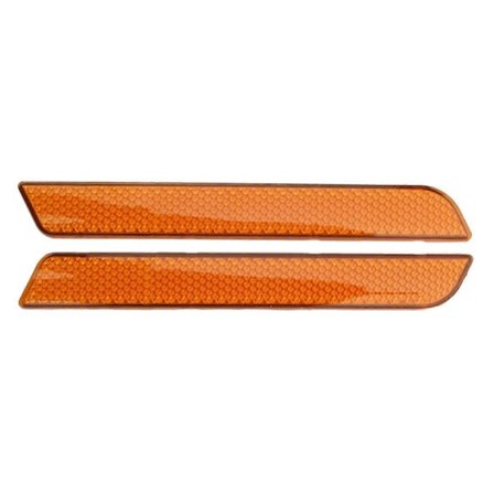 Moottoripyörän sivuheijastin pari etuhaarukan jalkojen heijastimet sivunäkyvyys sopii 2014-Up kaikkiin alempiin jalkojen liukusäätimiin 2 kokoa 