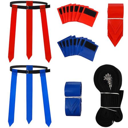 10 stk. Bælte Børn Spiller Fodbold Bælter Sæt Fodbold Flag Kit