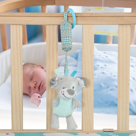 Barn Baby Säng Spjälsäng Barnvagn Tecknad Hängande Leksak Pedagogisk Plyschleksak (Hund)