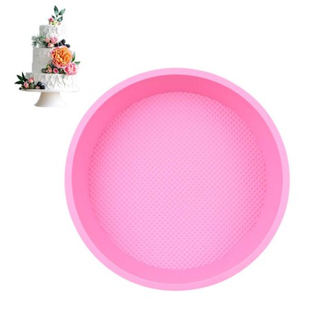 Stor rund bakform silikon kake mold 23 cm