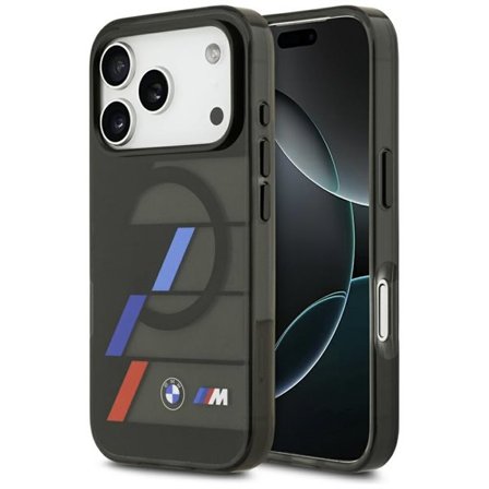 BMW M IML MagSafe-etui med metallknapper i tre farger for iPhone 17 Pro Max - svart