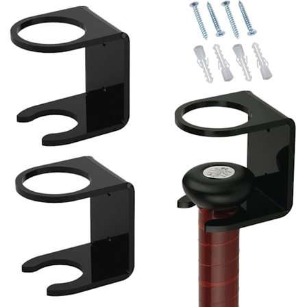 Baseball Bat Holder | Bat Hylde Vægmonteret | Softball Væg Ketsjer Stand Vertikal Bold Display til Hjem og Kontor